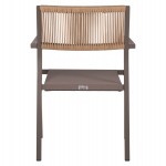 ΠΟΛΥΘΡΟΝΑ ΑΛΟΥΜΙΝΙΟΥ ΕΠΑΓΓΕΛΜΑΤΙΚΗ ΣΑΜΠΑΝΙΖΕ MIREN ME RATTAN ΠΛΑΤΗ HM5893.03 55,5x58,5x83 εκ.