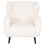 ΠΟΛΥΘΡΟΝΑ ΜΠΕΡΖΕΡΑ KRYLY HM9593.06 ΕΚΡΟΥ ΜΠΟΥΚΛΕ-ΜΑΥΡΑ ΞΥΛΙΝΑ ΠΟΔΙΑ 83x87x89Υεκ