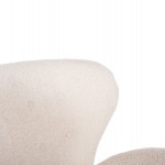 ΠΟΛΥΘΡΟΝΑ ΜΠΕΡΖΕΡΑ KRYLY HM9593.06 ΕΚΡΟΥ ΜΠΟΥΚΛΕ-ΜΑΥΡΑ ΞΥΛΙΝΑ ΠΟΔΙΑ 83x87x89Υεκ