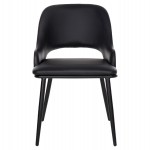 ΚΑΡΕΚΛΑ DELF HM9617.01 PU ΜΑΥΡΟ-ΜΑΥΡΑ ΜΕΤΑΛ. ΠΟΔΙΑ-ΞΥΛΙΝΗ ΠΛΑΤΗ ΦΥΣΙΚΟ 48x55x76Υεκ.