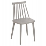 ΚΑΡΕΚΛΑ ΤΡΑΠΕΖΑΡΙΑΣ HM8052.22 VANESSA ΓΚΡΙ ΜΕ ΜΕΤΑΛΛΙΚΑ ΠΟΔΙΑ 42,5x44x81Υ εκ.