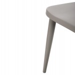 ΚΑΡΕΚΛΑ ΤΡΑΠΕΖΑΡΙΑΣ HM8052.22 VANESSA ΓΚΡΙ ΜΕ ΜΕΤΑΛΛΙΚΑ ΠΟΔΙΑ 42,5x44x81Υ εκ.