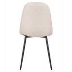 ΚΑΡΕΚΛΑ LEONARDO HM00100.27 ΥΦΑΣΜΑ ΜΠΕΖ & ΜΑΥΡΑ ΜΕΤΑΛ. ΠΟΔΙΑ 42x49,5x89Υεκ.