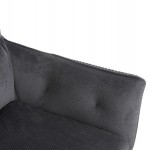 ΠΟΛΥΘΡΟΝΑ ΤΡΑΠΕΖΑΡΙΑΣ QUILL HM9843.03 ΓΚΡΙ ΥΦΑΣΜΑ-ΞΥΛΟ ΟΞΙΑΣ ΠΟΔΙΑ 61x57,5x91Υεκ.