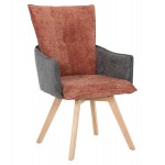 ΠΟΛΥΘΡΟΝΑΚΙ REX HM9847.06 ΚΕΡΑΜΙΔΙ-ΓΚΡΙ ΥΦΑΣΜΑ-ΞΥΛΟ ΟΞΙΑΣ ΠΟΔΙΑ 53x60x93Υεκ.