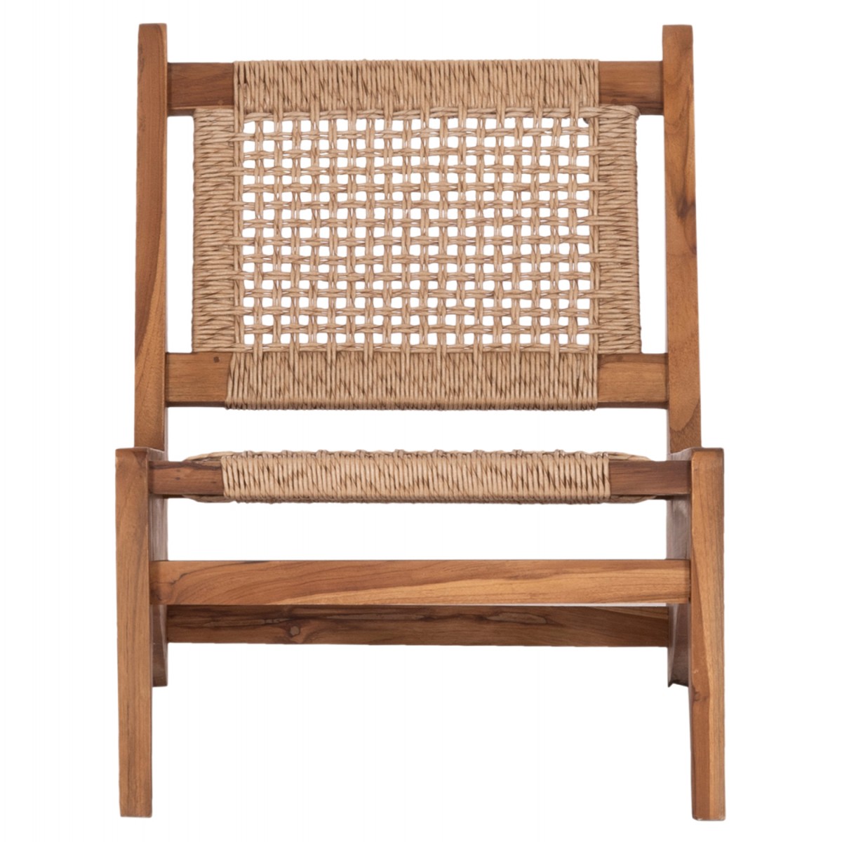 ΚΑΡΕΚΛΑ LOUNGE LUKILLA HM9913 ΞΥΛΟ TEAK ΣΕ ΦΥΣΙΚΟ--ΣΥΝΘ.ΣΧΟΙΝΙ ΜΠΕΖ 55,5x74x65Υεκ.