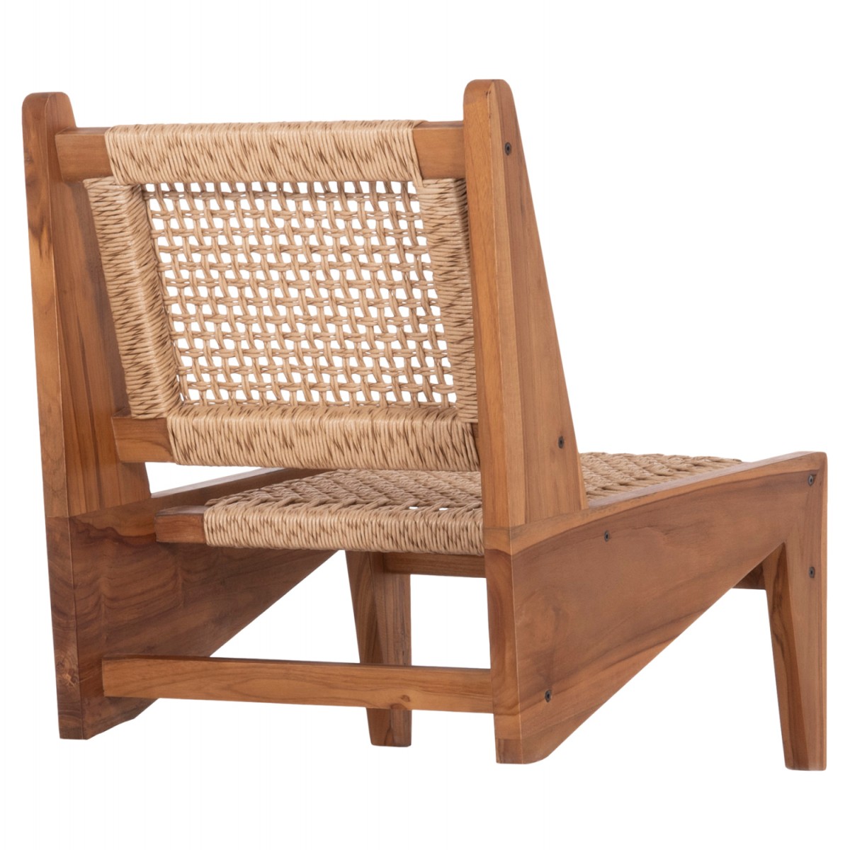 ΚΑΡΕΚΛΑ LOUNGE LUKILLA HM9913 ΞΥΛΟ TEAK ΣΕ ΦΥΣΙΚΟ--ΣΥΝΘ.ΣΧΟΙΝΙ ΜΠΕΖ 55,5x74x65Υεκ.