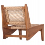 ΚΑΡΕΚΛΑ LOUNGE LUKILLA HM9913 ΞΥΛΟ TEAK ΣΕ ΦΥΣΙΚΟ--ΣΥΝΘ.ΣΧΟΙΝΙ ΜΠΕΖ 55,5x74x65Υεκ.