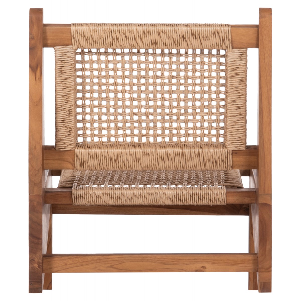 ΚΑΡΕΚΛΑ LOUNGE LUKILLA HM9913 ΞΥΛΟ TEAK ΣΕ ΦΥΣΙΚΟ--ΣΥΝΘ.ΣΧΟΙΝΙ ΜΠΕΖ 55,5x74x65Υεκ.