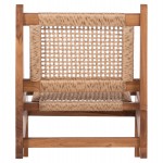 ΚΑΡΕΚΛΑ LOUNGE LUKILLA HM9913 ΞΥΛΟ TEAK ΣΕ ΦΥΣΙΚΟ--ΣΥΝΘ.ΣΧΟΙΝΙ ΜΠΕΖ 55,5x74x65Υεκ.