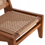 ΚΑΡΕΚΛΑ LOUNGE LUKILLA HM9913 ΞΥΛΟ TEAK ΣΕ ΦΥΣΙΚΟ--ΣΥΝΘ.ΣΧΟΙΝΙ ΜΠΕΖ 55,5x74x65Υεκ.