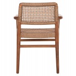 ΠΟΛΥΘΡΟΝΑ ΤΡΑΠΕΖΑΡΙΑΣ ROSCO HM6132.01 ΞΥΛΟ ΤΕΑΚ ΚΑΡΥΔΙ-ΣΧΟΙΝΙ VIRO ΚΑΦΕ 56x54,5x78Υεκ.