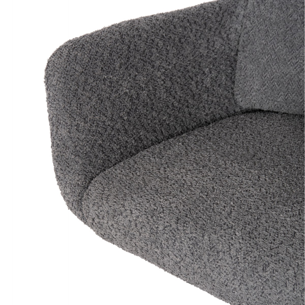 ΠΟΛΥΘΡΟΝΑ ΠΕΡΙΣΤΡΕΦ. BLANS HM9942.01 ΓΚΡΙ ΜΠΟΥΚΛΕ ΥΦΑΣΜΑ-ΜΕΤΑΛΛΙΚΑ ΠΟΔΙΑ 62x60x90Υ