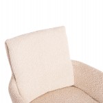 ΠΟΛΥΘΡΟΝΑ ΠΕΡΙΣΤΡΕΦ. BLANS HM9942.07 ΜΠΕΖ ΜΠΟΥΚΛΕ ΥΦΑΣΜΑ-ΜΕΤΑΛΛΙΚΑ ΠΟΔΙΑ 62x60x90Υ