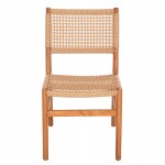 ΚΑΡΕΚΛΑ ΤΡΑΠΕΖΑΡΙΑΣ DINIZ HM6554 ΞΥΛΟ TEAK ΦΥΣΙΚΟ--ΣΥΝΘ.ΣΧΟΙΝΙ 48x60x84Υεκ.