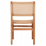 ΚΑΡΕΚΛΑ ΤΡΑΠΕΖΑΡΙΑΣ DINIZ HM6554 ΞΥΛΟ TEAK ΦΥΣΙΚΟ--ΣΥΝΘ.ΣΧΟΙΝΙ 48x60x84Υεκ.