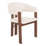 ΚΑΡΕΚΛΑ ZARRA HM9970.03 RUBBERWOOD ΣΕ ΚΑΡΥΔΙ-ΕΚΡΟΥ ΜΠΟΥΚΛΕ ΥΦΑΣΜΑ 55,5x59x81,5Υεκ