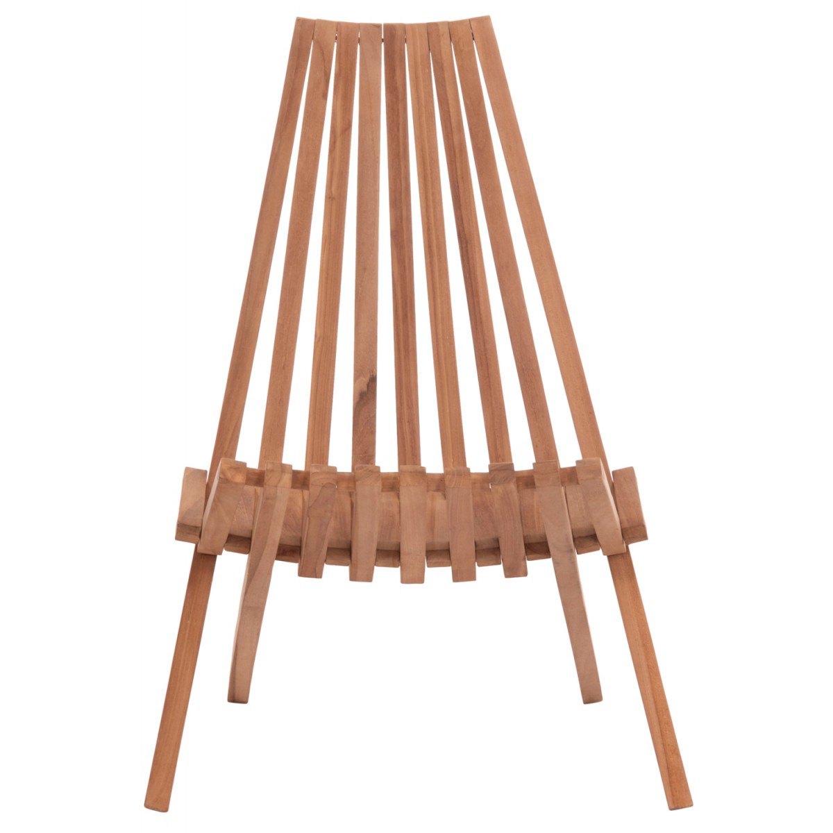ΠΟΛΥΘΡΟΝΑ LOUNGE ΠΤΥΣΣΟΜΕΝΗ SHIGAO HM18112 ΞΥΛΟ TEAK--ΦΥΣΙΚΟ 61x88.5x89Υεκ.