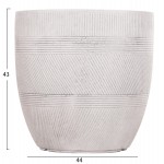 ΣΕΤ 4ΤΜΧ ΓΛΑΣΤΡΕΣ ΣΤΡΟΓΓΥΛΕΣ ΣΕΙΡΑ GARDENER HM4719 FIBERCLAY-ΧΡΩΜΑ CEMENT Φ44x43Υεκ