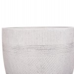 ΣΕΤ 4ΤΜΧ ΓΛΑΣΤΡΕΣ ΣΤΡΟΓΓΥΛΕΣ ΣΕΙΡΑ GARDENER HM4719 FIBERCLAY-ΧΡΩΜΑ CEMENT Φ44x43Υεκ