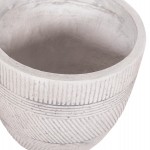 ΣΕΤ 4ΤΜΧ ΓΛΑΣΤΡΕΣ ΣΤΡΟΓΓΥΛΕΣ ΣΕΙΡΑ GARDENER HM4719 FIBERCLAY-ΧΡΩΜΑ CEMENT Φ44x43Υεκ