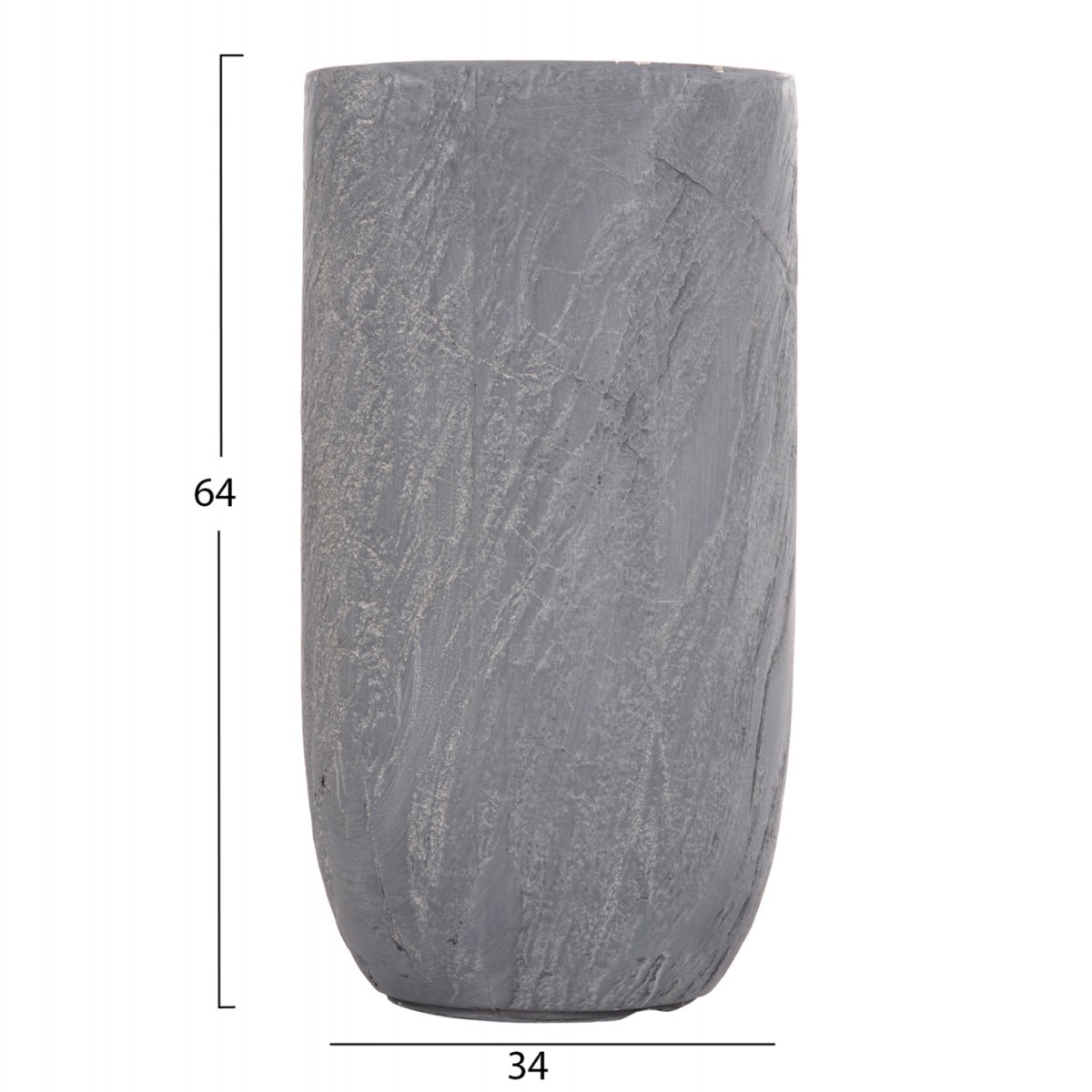 ΣΕΤ 3ΤΜΧ ΓΛΑΣΤΡΕΣ ΚΥΛΙΝΔΡΟΙ ΣΕΙΡΑ GARDENER HM4720 FIBERCLAY-ΧΡΩΜΑ CEMENT Φ44x79Υεκ