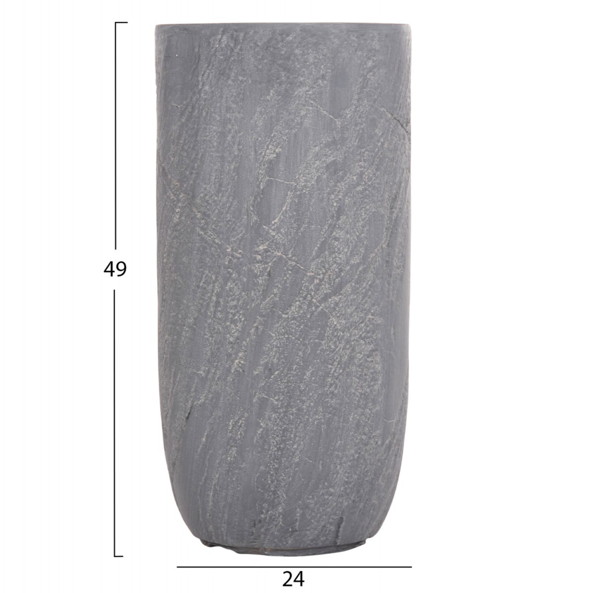 ΣΕΤ 3ΤΜΧ ΓΛΑΣΤΡΕΣ ΚΥΛΙΝΔΡΟΙ ΣΕΙΡΑ GARDENER HM4720 FIBERCLAY-ΧΡΩΜΑ CEMENT Φ44x79Υεκ