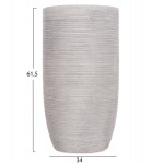 ΣΕΤ 3ΤΜΧ ΓΛΑΣΤΡΕΣ ΚΥΛΙΝΔΡΟΙ ΣΕΙΡΑ GARDENER HM4721 FIBERCLAY-ΧΡΩΜΑ CEMENT Φ42x78Υεκ