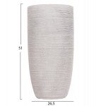 ΣΕΤ 3ΤΜΧ ΓΛΑΣΤΡΕΣ ΚΥΛΙΝΔΡΟΙ ΣΕΙΡΑ GARDENER HM4721 FIBERCLAY-ΧΡΩΜΑ CEMENT Φ42x78Υεκ