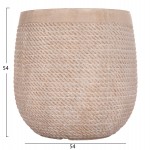 ΣΕΤ 4ΤΜΧ ΓΛΑΣΤΡΕΣ ΣΤΡΟΓΓΥΛΕΣ GARDENER HM4722 FIBERCLAY--IVORY CEMENT Φ54x54Υεκ