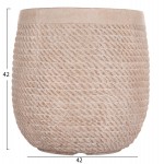 ΣΕΤ 4ΤΜΧ ΓΛΑΣΤΡΕΣ ΣΤΡΟΓΓΥΛΕΣ GARDENER HM4722 FIBERCLAY--IVORY CEMENT Φ54x54Υεκ