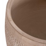 ΣΕΤ 4ΤΜΧ ΓΛΑΣΤΡΕΣ ΣΤΡΟΓΓΥΛΕΣ GARDENER HM4722 FIBERCLAY--IVORY CEMENT Φ54x54Υεκ