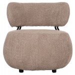 ΠΟΛΥΘΡΟΝΑ ΣΤΡΟΓΓΥΛΗ KARSEN HM9598.08 ΣΚΟΥΡΟ ΜΠΕΖ ΜΠΟΥΚΛΕ ΥΦΑΣΜΑ 79x82x74Υεκ.