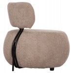 ΠΟΛΥΘΡΟΝΑ ΣΤΡΟΓΓΥΛΗ KARSEN HM9598.08 ΣΚΟΥΡΟ ΜΠΕΖ ΜΠΟΥΚΛΕ ΥΦΑΣΜΑ 79x82x74Υεκ.