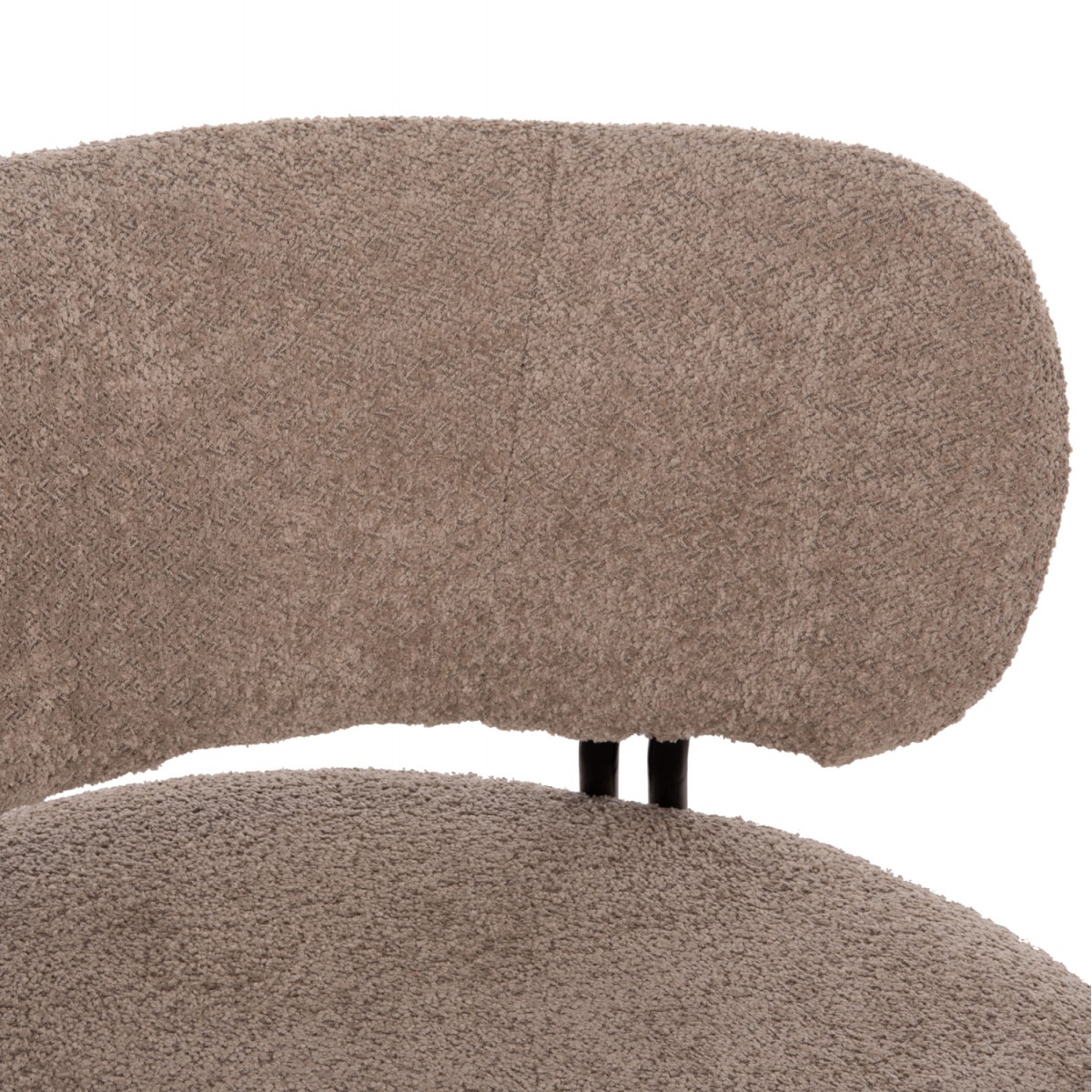 ΠΟΛΥΘΡΟΝΑ ΣΤΡΟΓΓΥΛΗ KARSEN HM9598.08 ΣΚΟΥΡΟ ΜΠΕΖ ΜΠΟΥΚΛΕ ΥΦΑΣΜΑ 79x82x74Υεκ.