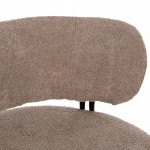 ΠΟΛΥΘΡΟΝΑ ΣΤΡΟΓΓΥΛΗ KARSEN HM9598.08 ΣΚΟΥΡΟ ΜΠΕΖ ΜΠΟΥΚΛΕ ΥΦΑΣΜΑ 79x82x74Υεκ.