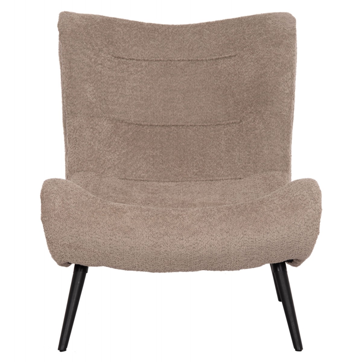 ΠΟΛΥΘΡΟΝΑ BRYM HM9605.08 ΣΚΟΥΡΟ ΜΠΕΖ ΜΠΟΥΚΛΕ ΥΦΑΣΜΑ-ΜΑΥΡΑ ΞΥΛΙΝΑ ΠΟΔΙΑ 80x95x95Υεκ.