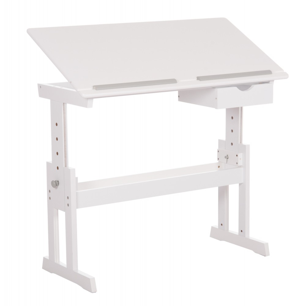 ΓΡΑΦΕΙΟ/ΣΧΕΔΙΑΣΤΗΡΙΟ ASCENT HM18289 MDF ΣΕ ΛΕΥΚΟ 109x55x87,5Υεκ