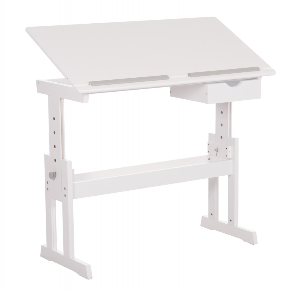 ΓΡΑΦΕΙΟ/ΣΧΕΔΙΑΣΤΗΡΙΟ ASCENT HM18289 MDF ΣΕ ΛΕΥΚΟ 109x55x87,5Υεκ