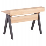 ΓΡΑΦΕΙΟ REXIN HM18290 ΜΕΛΑΜΙΝΗ ΣΕ SONAMA-ΓΚΡΙ 120x19-59x75-85,5ΥΥεκ.