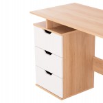 ΓΡΑΦΕΙΟ ΜΕ ΣΥΡΤΑΡΙΑ COLT HM18291 ΜΕΛΑΜΙΝΗ ΣΕ ΛΕΥΚΟ-SONAMA 120x53x75Υεκ.