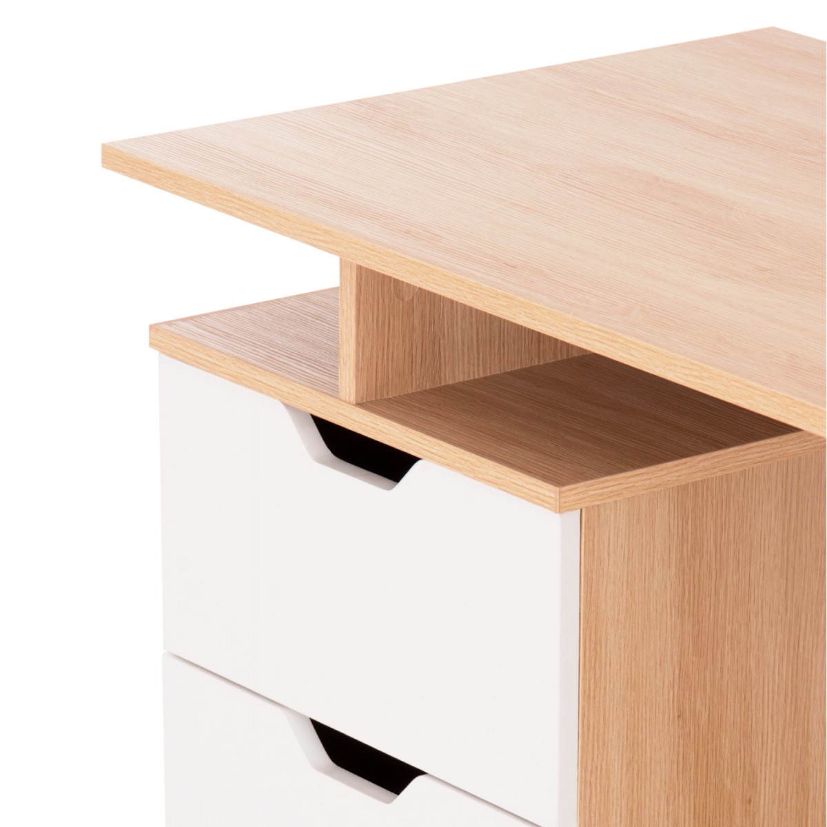 ΓΡΑΦΕΙΟ ΜΕ ΣΥΡΤΑΡΙΑ COLT HM18291 ΜΕΛΑΜΙΝΗ ΣΕ ΛΕΥΚΟ-SONAMA 120x53x75Υεκ.