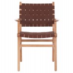 ΠΟΛΥΘΡΟΝΑ FELIPE HM9328.11 ΤΟΟΝ ΞΥΛΟ ΜΕ PU ΚΑΦΕ 61x59x86Y εκ.