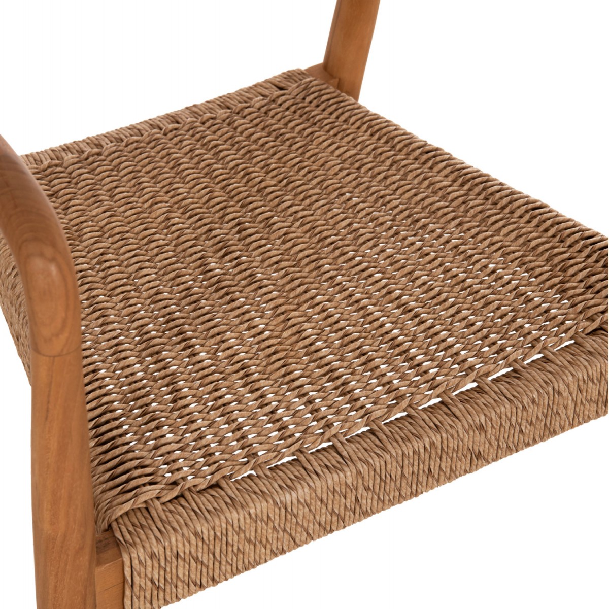 ΠΟΛΥΘΡΟΝΑ ΤΡΑΠΕΖΑΡΙΑΣ ROBBY HM18350 ΞΥΛΟ TEAK & ΣΧΟΙΝΙ VIRO ΦΥΣΙΚΟ 55x50x71Υεκ.