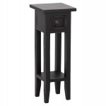 ΒΟΗΘΗΤΙΚΟ ΤΡΑΠΕΖΑΚΙ RAMU HM9484.02 ΑΠΟ ΜΑΟΝΙ ΞΥΛΟ ΜΑΥΡΟ ΜΕ ΣΥΡΤΑΡΑΚΙ 25x25x66,5Υεκ