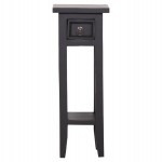 ΒΟΗΘΗΤΙΚΟ ΤΡΑΠΕΖΑΚΙ RAMU HM9484.02 ΑΠΟ ΜΑΟΝΙ ΞΥΛΟ ΜΑΥΡΟ ΜΕ ΣΥΡΤΑΡΑΚΙ 25x25x66,5Υεκ