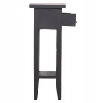 ΒΟΗΘΗΤΙΚΟ ΤΡΑΠΕΖΑΚΙ RAMU HM9484.02 ΑΠΟ ΜΑΟΝΙ ΞΥΛΟ ΜΑΥΡΟ ΜΕ ΣΥΡΤΑΡΑΚΙ 25x25x66,5Υεκ