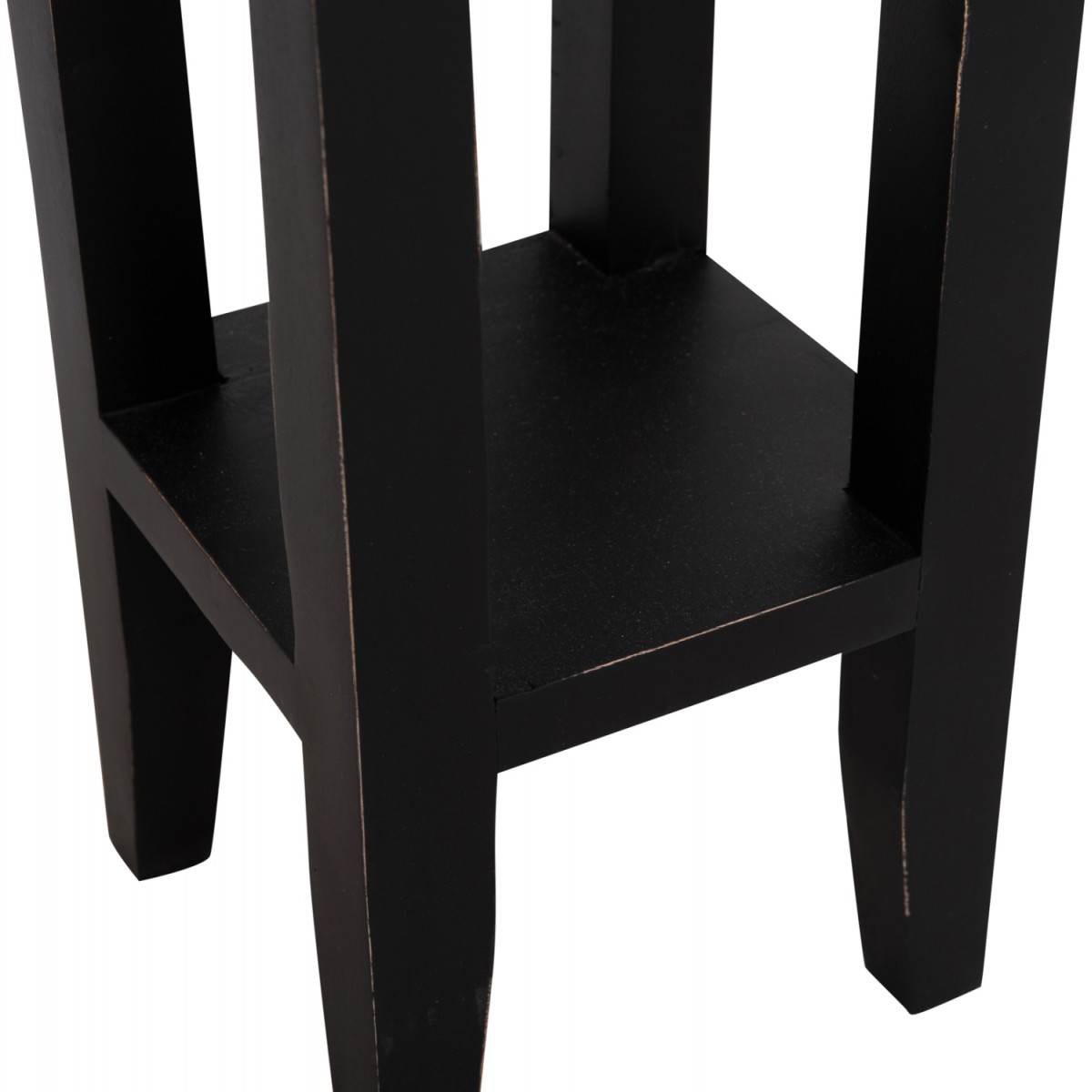 ΒΟΗΘΗΤΙΚΟ ΤΡΑΠΕΖΑΚΙ RAMU HM9484.02 ΑΠΟ ΜΑΟΝΙ ΞΥΛΟ ΜΑΥΡΟ ΜΕ ΣΥΡΤΑΡΑΚΙ 25x25x66,5Υεκ