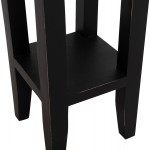 ΒΟΗΘΗΤΙΚΟ ΤΡΑΠΕΖΑΚΙ RAMU HM9484.02 ΑΠΟ ΜΑΟΝΙ ΞΥΛΟ ΜΑΥΡΟ ΜΕ ΣΥΡΤΑΡΑΚΙ 25x25x66,5Υεκ