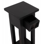 ΒΟΗΘΗΤΙΚΟ ΤΡΑΠΕΖΑΚΙ RAMU HM9484.02 ΑΠΟ ΜΑΟΝΙ ΞΥΛΟ ΜΑΥΡΟ ΜΕ ΣΥΡΤΑΡΑΚΙ 25x25x66,5Υεκ